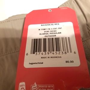 North Face Dune Biege pants/shorts xl regular